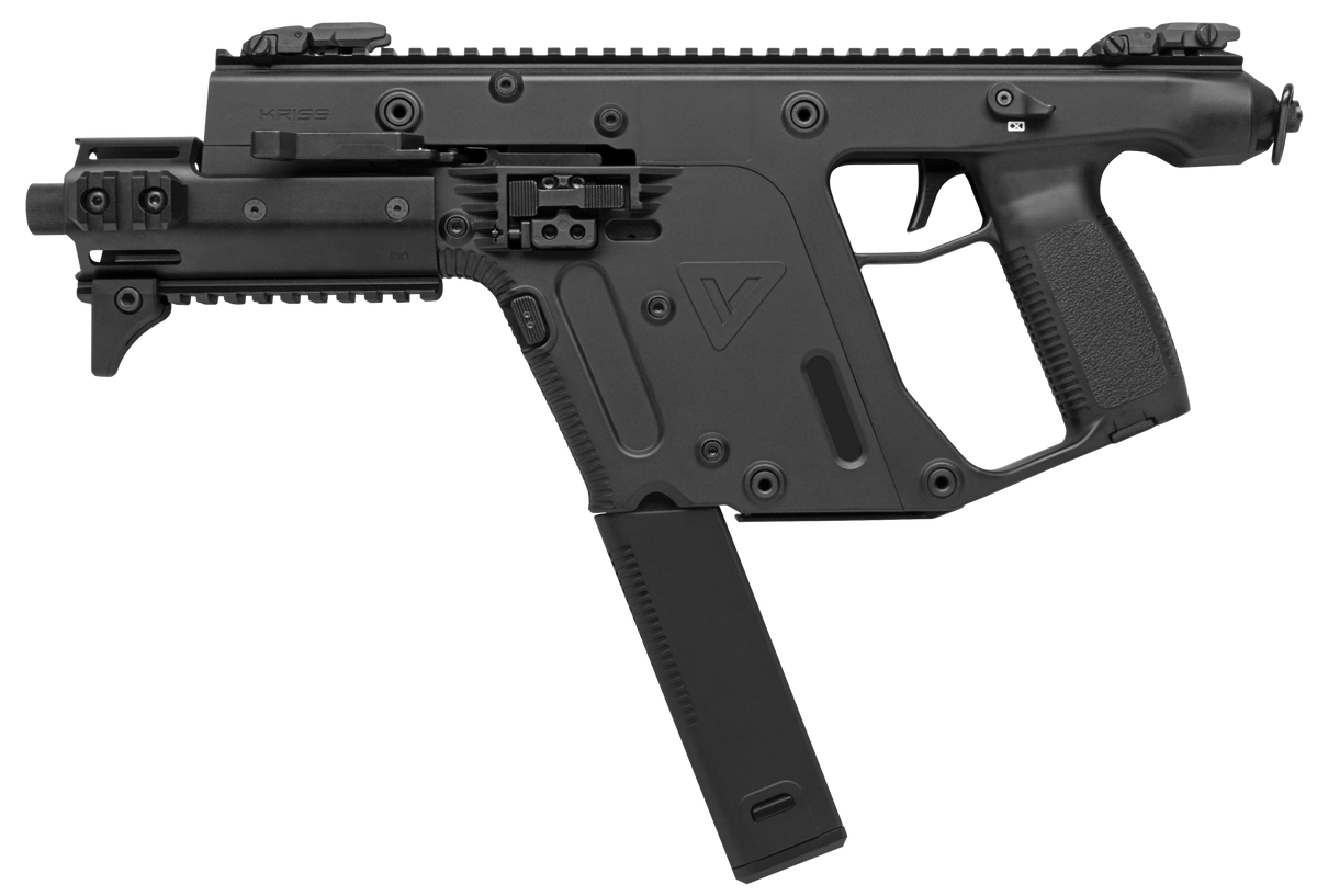 Kriss USA KV45PBL30 Vector Enhanced SDP Gen2 45 ACP 30+1 6.50" Black Nitride Threaded Barrel, Black Picatinny Rail, MK5M Modular Rail, Glock Magazine Compatible