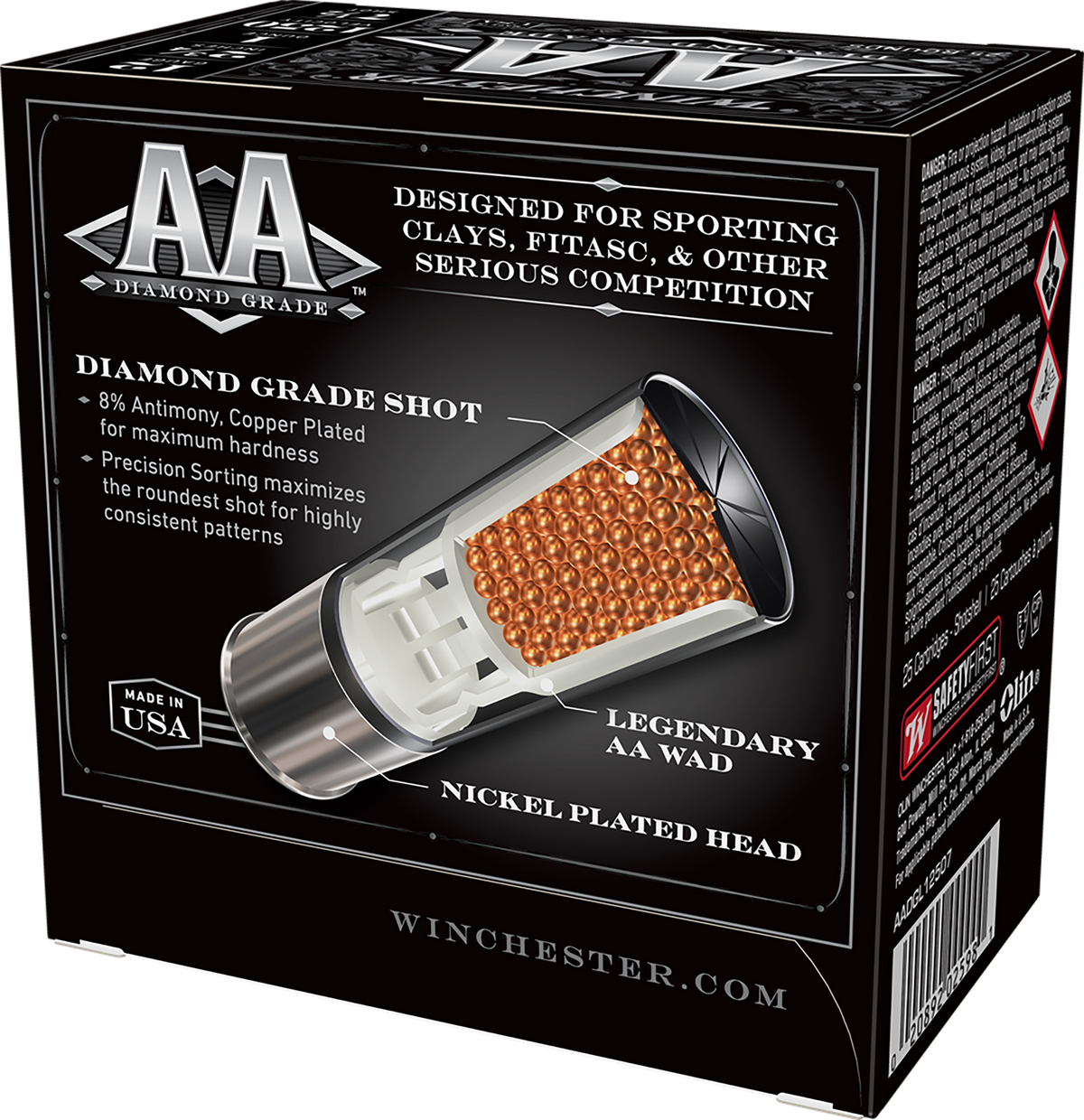 Winchester 12 Gauge AADGL12507 AA Diamond Grade 2.75" 1oz 7.5 Shot 1250 FPS