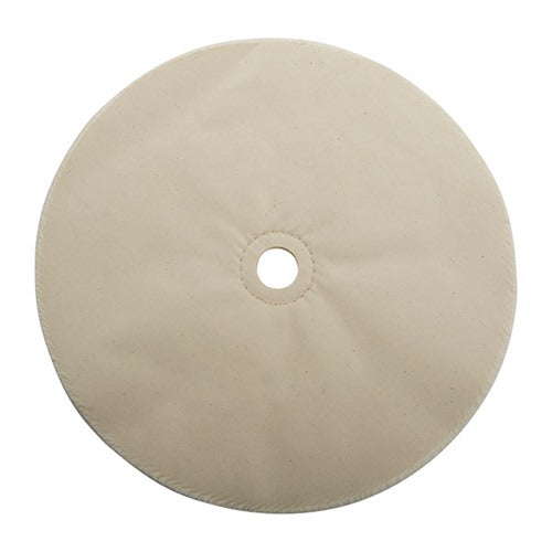 MUSLIN POLISHING WHEEL, LOOSE, 10" X 20-PLY, 7/8" ARBOR