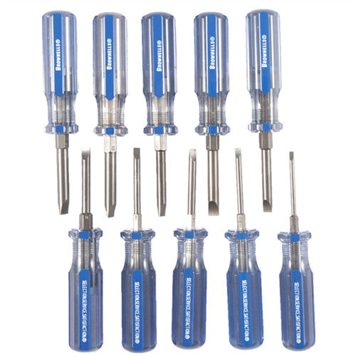 COMPLETE FIXED-BLADE SCREWDRIVER SET
