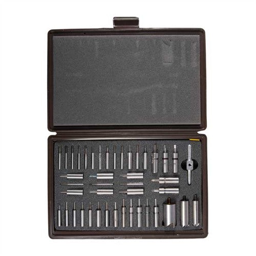 RIFLE/HANDGUN MASTER FACING/CHAMFERING SET W/STEEL PILOTS