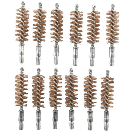 DOUBLE-TUFF BRONZE PISTOL BRUSH 44-45 CALIBER 12 PACK