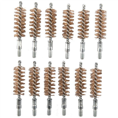 DOUBLE-TUFF BRONZE PISTOL BRUSH 44-45 CALIBER 12 PACK