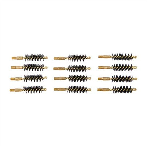HEAVY WEIGHT BRUSH, NYLON, 9MM/.38/.357 CAL PISTOL, 12 PACK