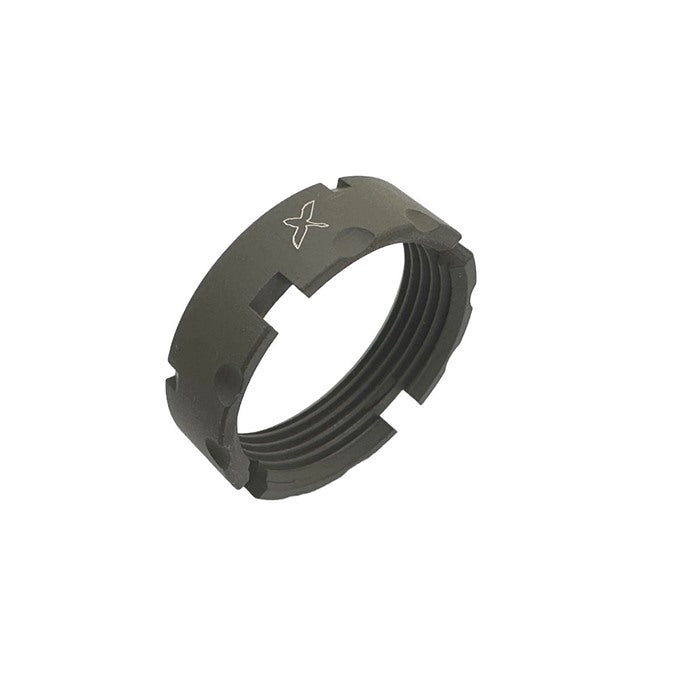 AR-15 BILLET CASTLE NUT BURNT OD GREEN