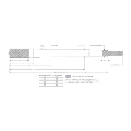 30 Caliber Carbon Fiber Bolt-Action Barrel