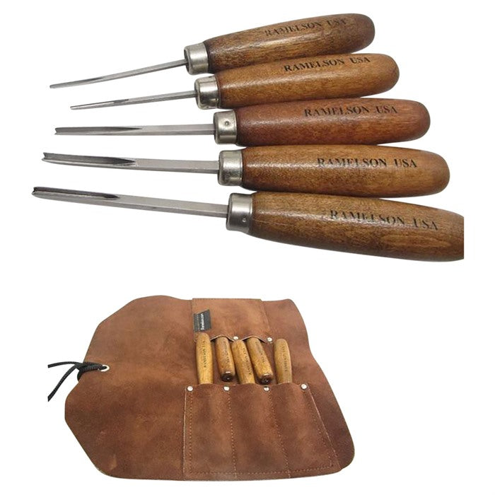 Gun Stock V and U Carving Tool Set