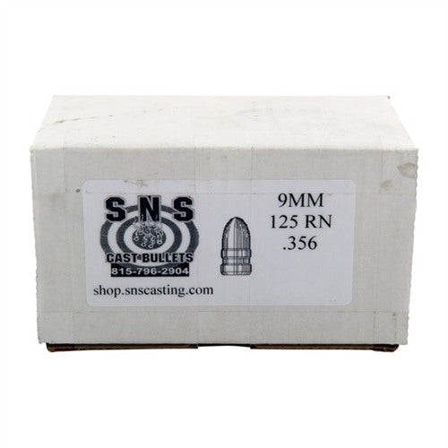9MM (.356") 125GR RN LEAD BULLETS 500/BOX