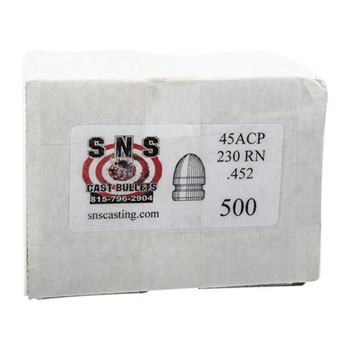 ROUND NOSE 45 CAL (.452") 230GR RN 500/BOX