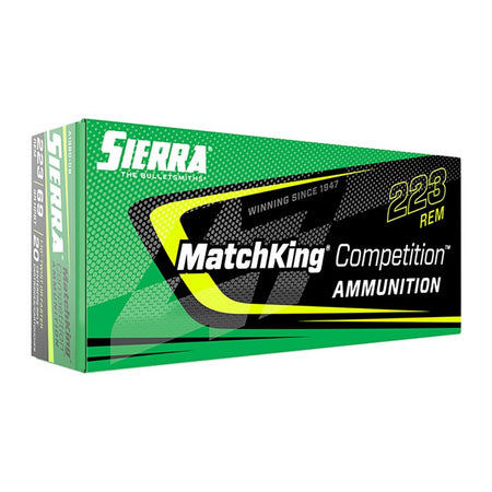 Sierra .223 Remington Rifle Ammo Sierra MatchKing Hollow Point Boat Tail BTHP 69 grain 