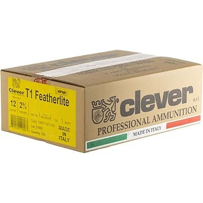 Clever 12 Gauge Shotgun Shells Mirage Featherlite #7.5 7/8 oz 2.75 in