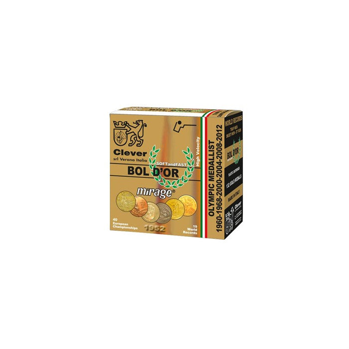 Clever 12 Gauge Shotgun Shells Mirage Bol D'or #8 1 oz 2.75 in