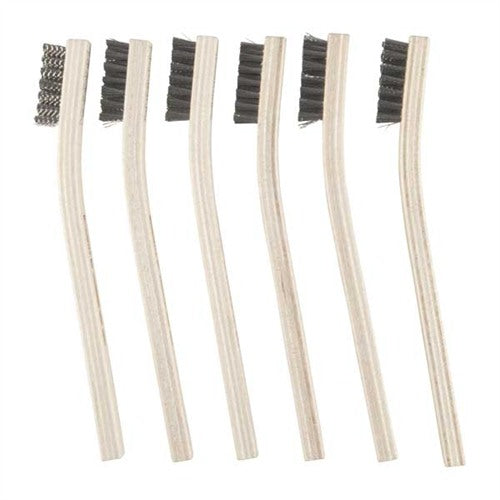 GUNSMITH HEAVY DUTY BRUSH, SS WIRE, CRIMPLED, 6 PACK