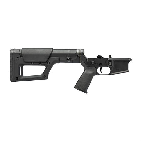 Complete Lower Receiver with Magpul MOE Grip and PRS Lite Stock for AR15 - Black