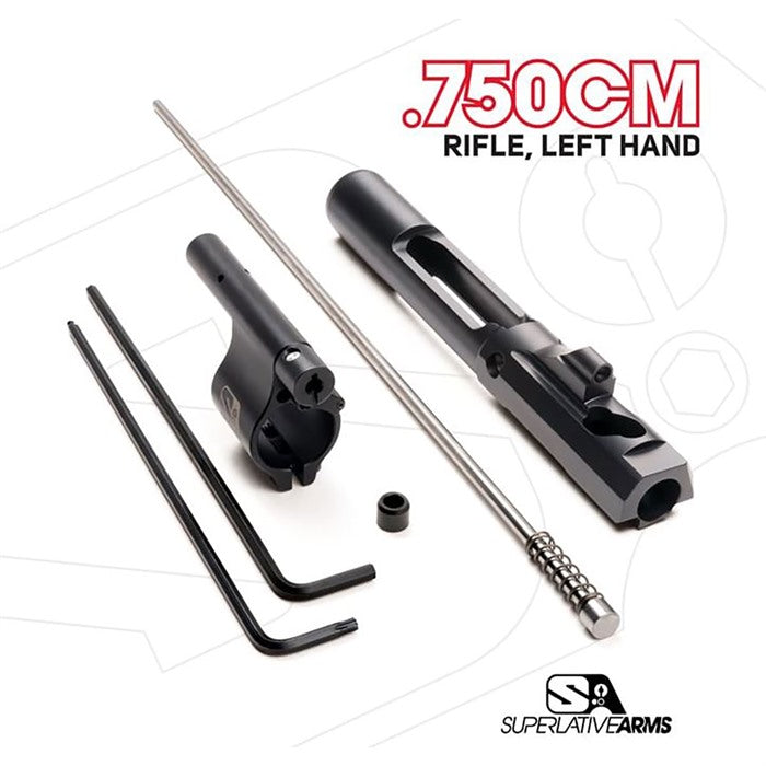 AR-15 Left Hand Adjustable Piston System .750" Clamp Block