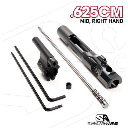 AR-15 Right Hand Adjustable Piston System with 0.625" Clamp Block