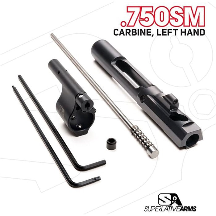 AR-15 Left Hand Adjustable Piston System .750" Gas Block