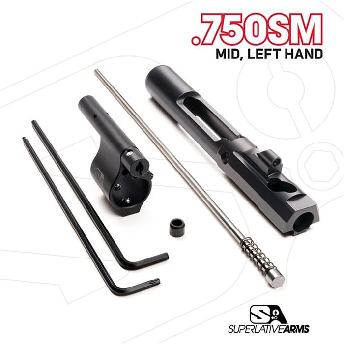 AR-15 Left Hand .750" Gas Block Adjustable Piston System