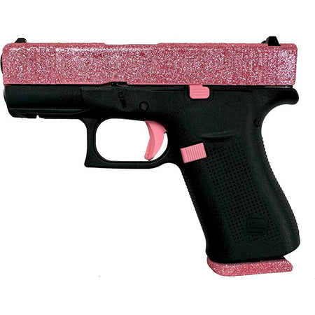 Glock 43X 9mm Luger 3.41" Barrel (2)10RD - Bubble Gum Glitter Finish