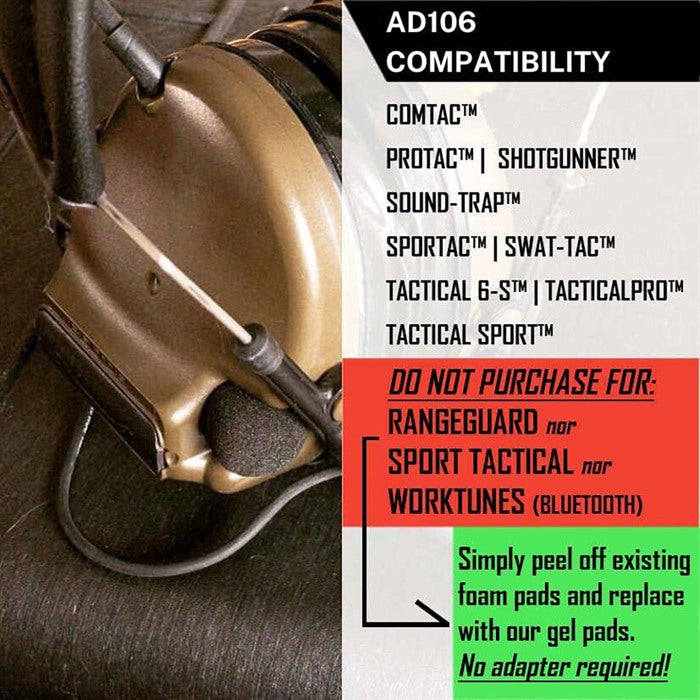 Gel Ear Pad Adapter Plates by Sightlines