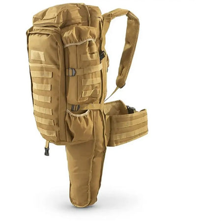 Tactical Assault Bag with Built-In Rifle Holder
