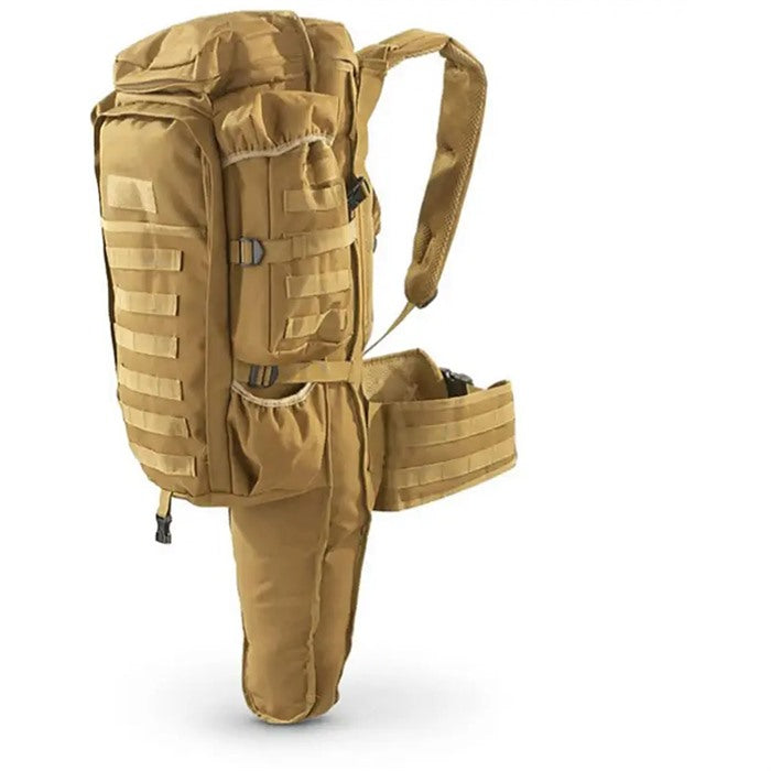 Tactical Assault Bag with Built-In Rifle Holder