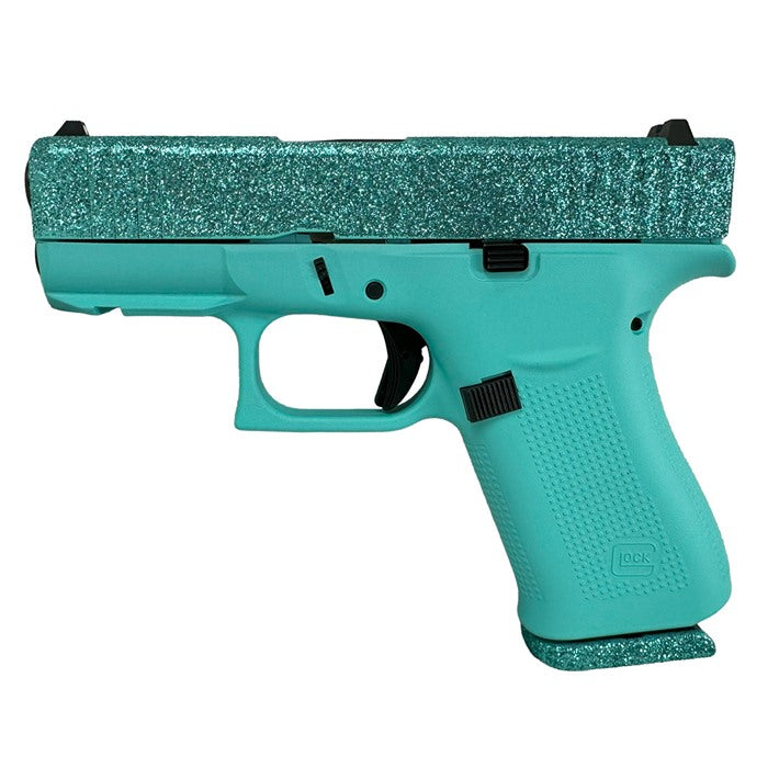 GLOCK 43X 9MM LUGER 3.41" BBL (2)10RD MAGS GLITTER MALIBLUE