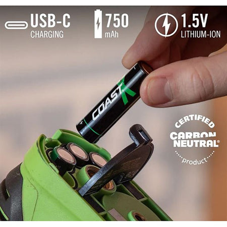 ZXAAA RECHARGABLE BATTERY 4-PACK