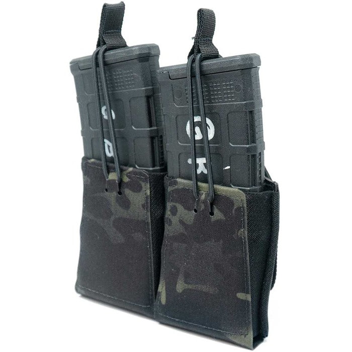 GBRS Group Double Rifle Mag Pouch Coyote Brown - Holds 2 Standard Rifle Magazines, MOLLE Compatible