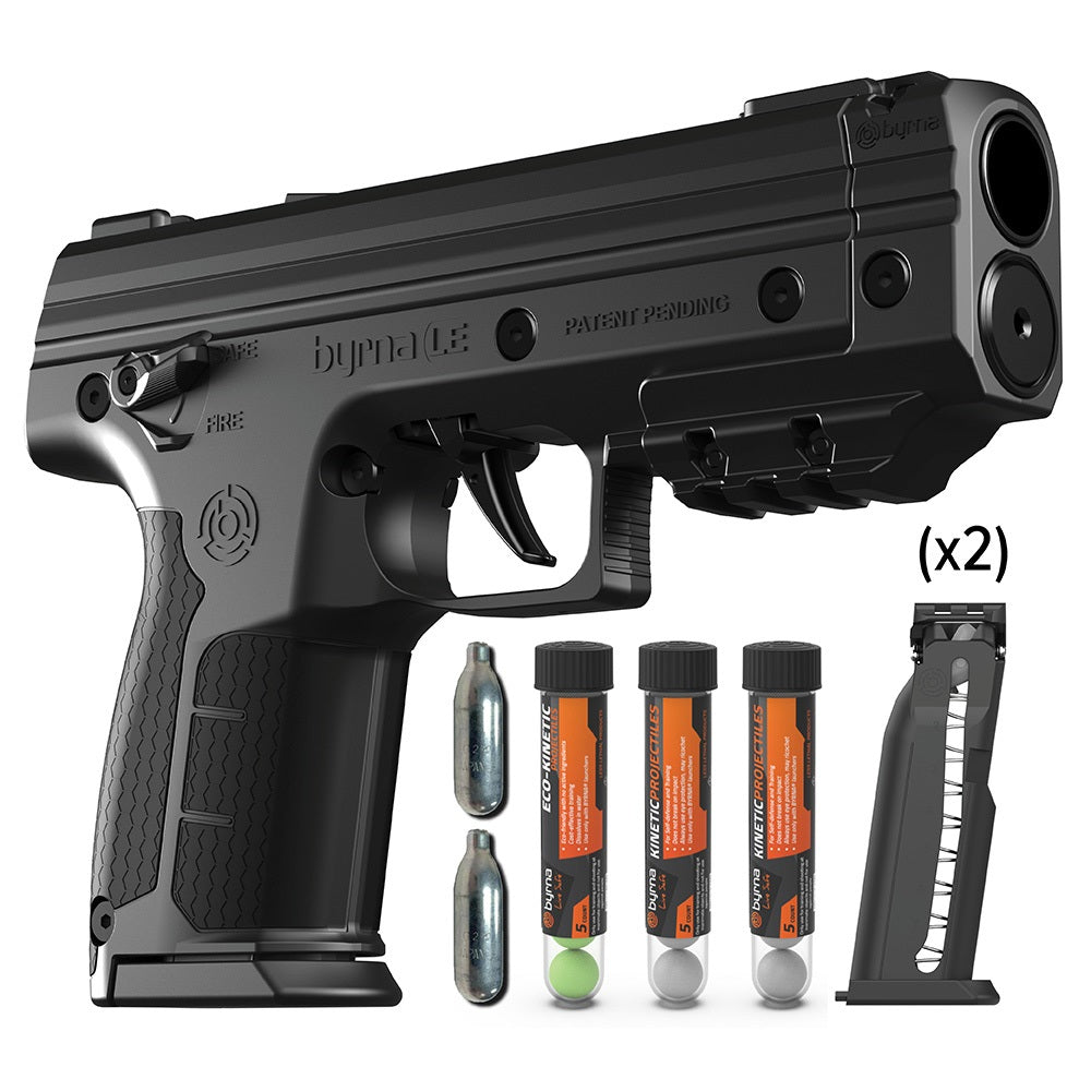 Byrna LE Plus Kinetic Kit, Black, .68 Caliber Less-Lethal Launcher Kit