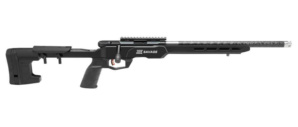Savage Arms 70256 B Series Precision Lite 22 LR Rifle, Carbon Fiber Barrel, MDT Chassis