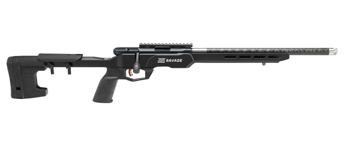 Savage Arms 70256 B Series Precision Lite 22 LR Rifle, Carbon Fiber Barrel, MDT Chassis
