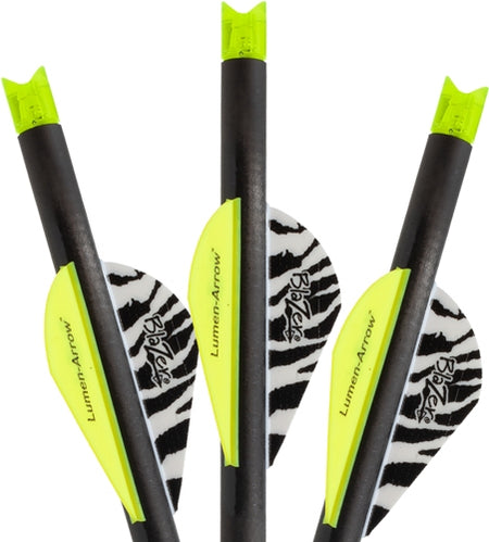 Lumenok 20" Carbon Crossbow Bolt Green Crescent Lighted Nock 3PK