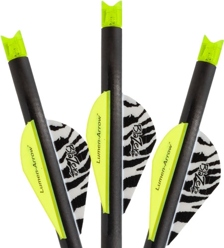 Lumenok 20" Carbon Crossbow Bolt Green Crescent Lighted Nock 3PK