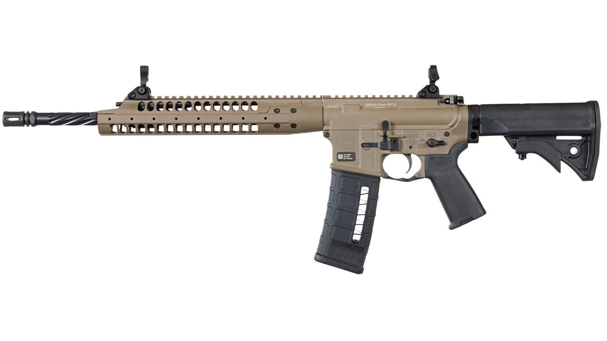 LWRC SIX8 A5 II 6.8mm SPC 16.1in FDE Cerakote Rifle 30+1 Adjustable Stock