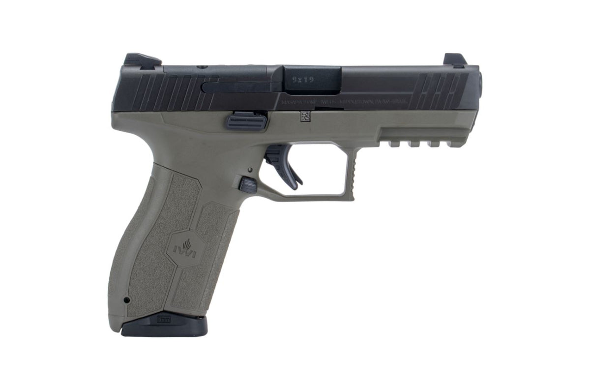 IWI Masada OR 9mm Polymer 4in OD Green 10+1 Pistol w/ Two 10RD Mags, Optics Ready