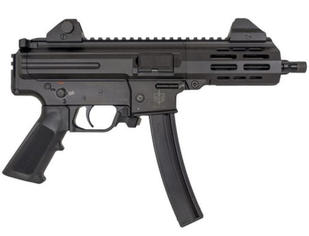 MAC 12755001 IX 9mm Luger 30+1 6.50" Threaded Barrel, Picatinny Rail Receiver & Rear, Black Polymer Grip