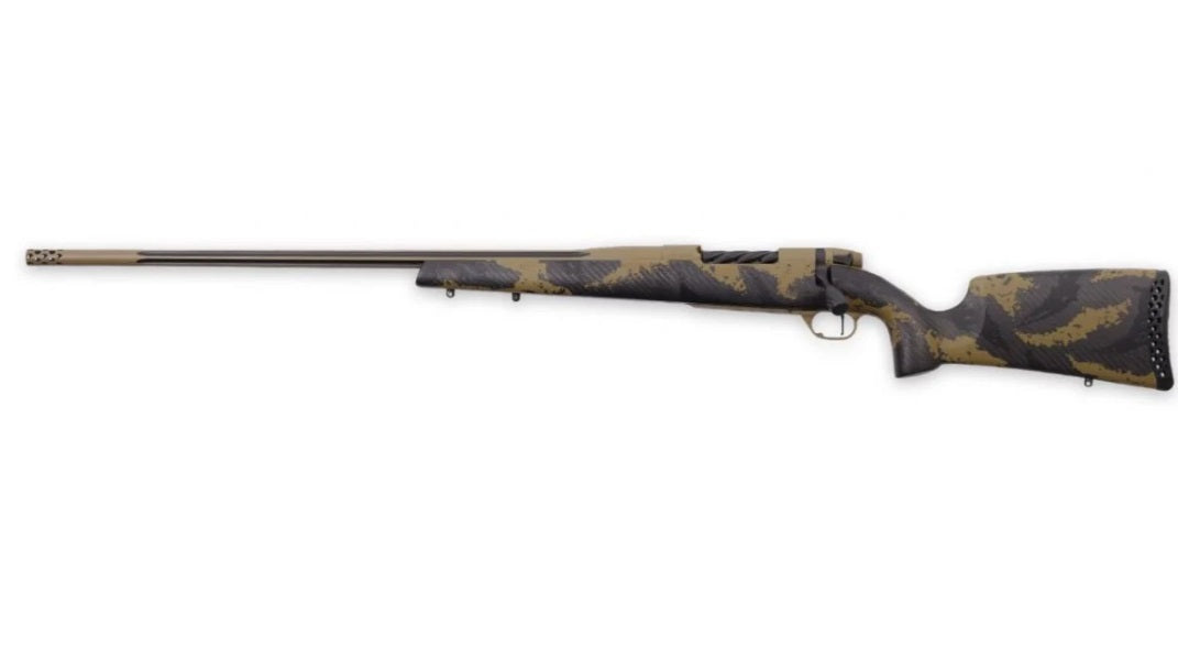 Weatherby Mark V Apex .300 Win Mag 26in FDE Left-Hand Peak 44 Bastion Stock Rifle
