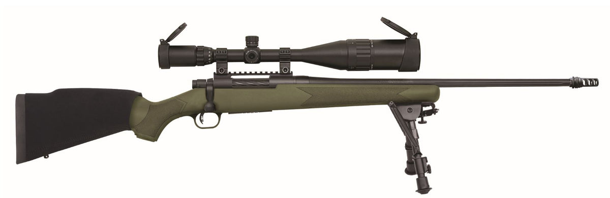 Mossberg Patriot Night Train 27924 .308 Win Rifle, 5+1, 22" Threaded/Fluted Barrel, OD Green Stock, 6-24x50mm Scope
