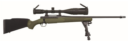 Mossberg Patriot Night Train 27924 .308 Win Rifle, 5+1, 22" Threaded/Fluted Barrel, OD Green Stock, 6-24x50mm Scope