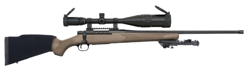 Mossberg 28019 Patriot Night Train 6.5 Creedmoor 5+1 24" Matte Blued Flat Dark Earth Right Hand 6-24x50mm Scope