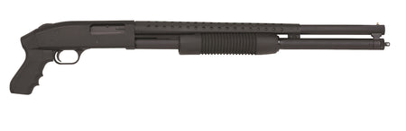 Mossberg 500 Persuader 12 Gauge Pistol Grip Shotgun, Parkerized, Green Shield