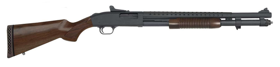 Mossberg 590A1 Retrograde 12 Gauge Pump Shotgun, 8+1, 20" Parkerized Barrel, Ghost Ring Sight, Walnut Stock