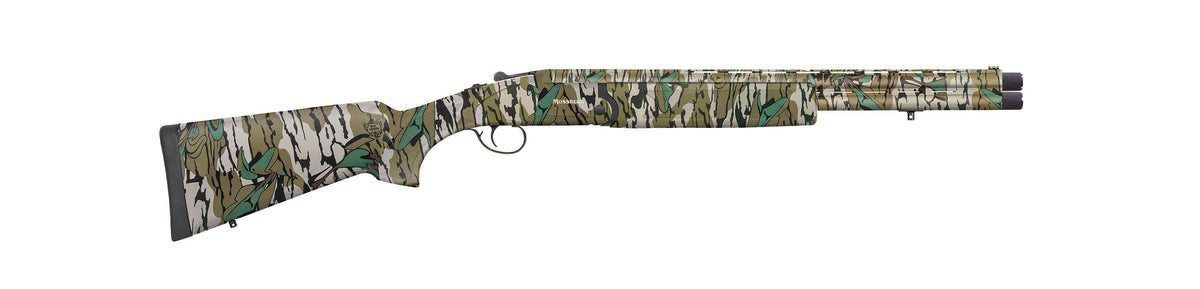 Mossberg 75486 Silver Reserve Eventide Turkey O/U 20 Gauge 3" 2rd 20", Mossy Oak Greenleaf, Synthetic Stock, Fiber Optic Sight, Extended Turkey Choke