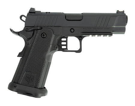 MAC 12500014 9 DS 9mm Luger 17+1 4.25" Black QPQ Bull Barrel, QPQ Tenifer Cerakote Optic Cut/Serrated Steel Slide, QPQ Tenifer Cerakote Steel Frame w/Accessory Rail & Beavertail, RMR Footprint