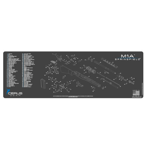 Springfield M1A Schematic ProMat Charcoal Gray/Blue