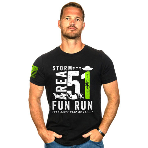Storm Area 51 Fun Run Novelty Tee Black Small Nine Line
