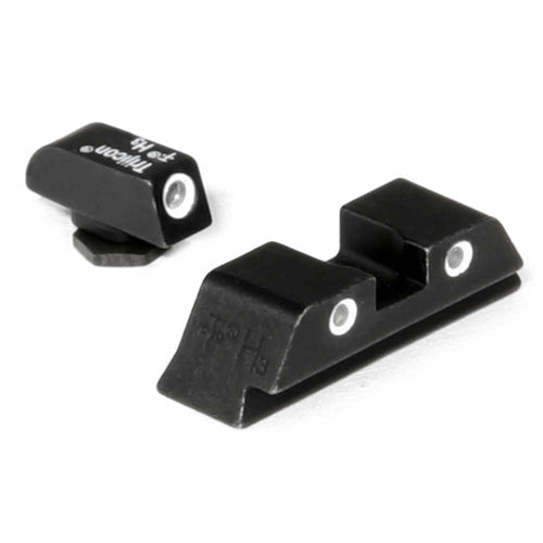 Glock 17/19/22/23 Trijicon 3-Dot Night Sight Set - White/Green Front, White/Yellow Rear