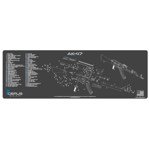 AK-47 Schematic ProMat Charcoal Gray/Cerus Blue
