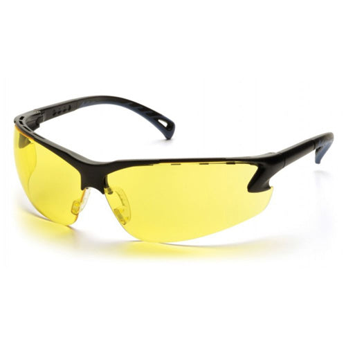 Venture 3 Eye Protection BLK Frame Amber Lens Anti-Fog